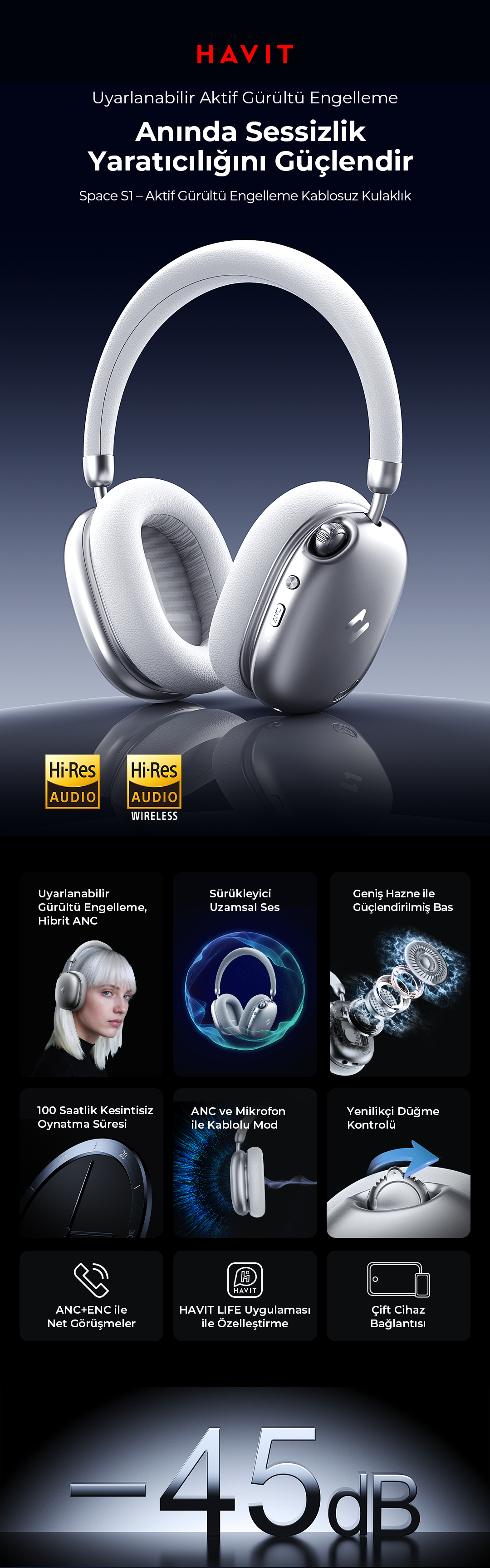 Havit H670BT Space S1