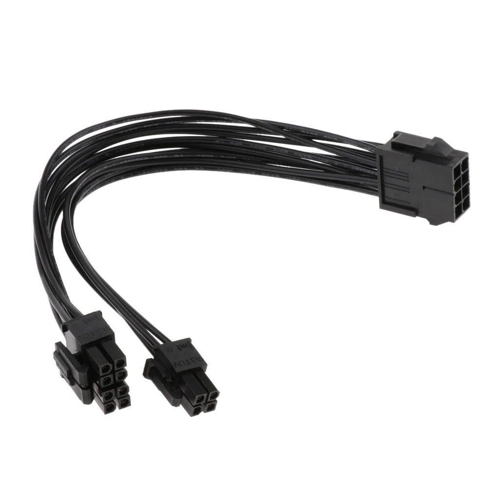 CPU 8-pin to 8+4pin Power Extension Cable Length 20cm - Black