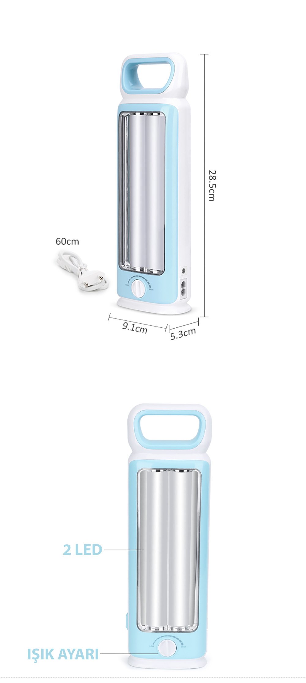 Powermaster WD-867t Smd Ledli Seviye Ayarlı Şarjlı Işıldak