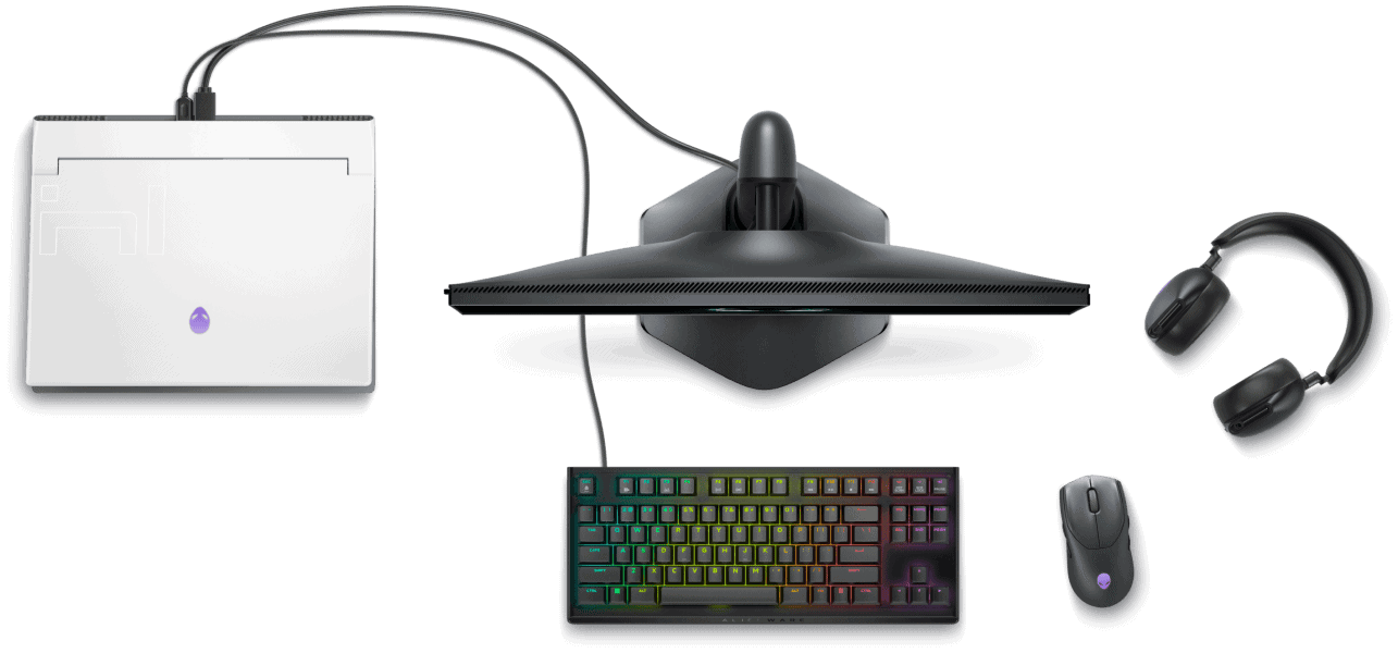 Alienware AW420K TKL RGB Cherry MX Red Klavye a1