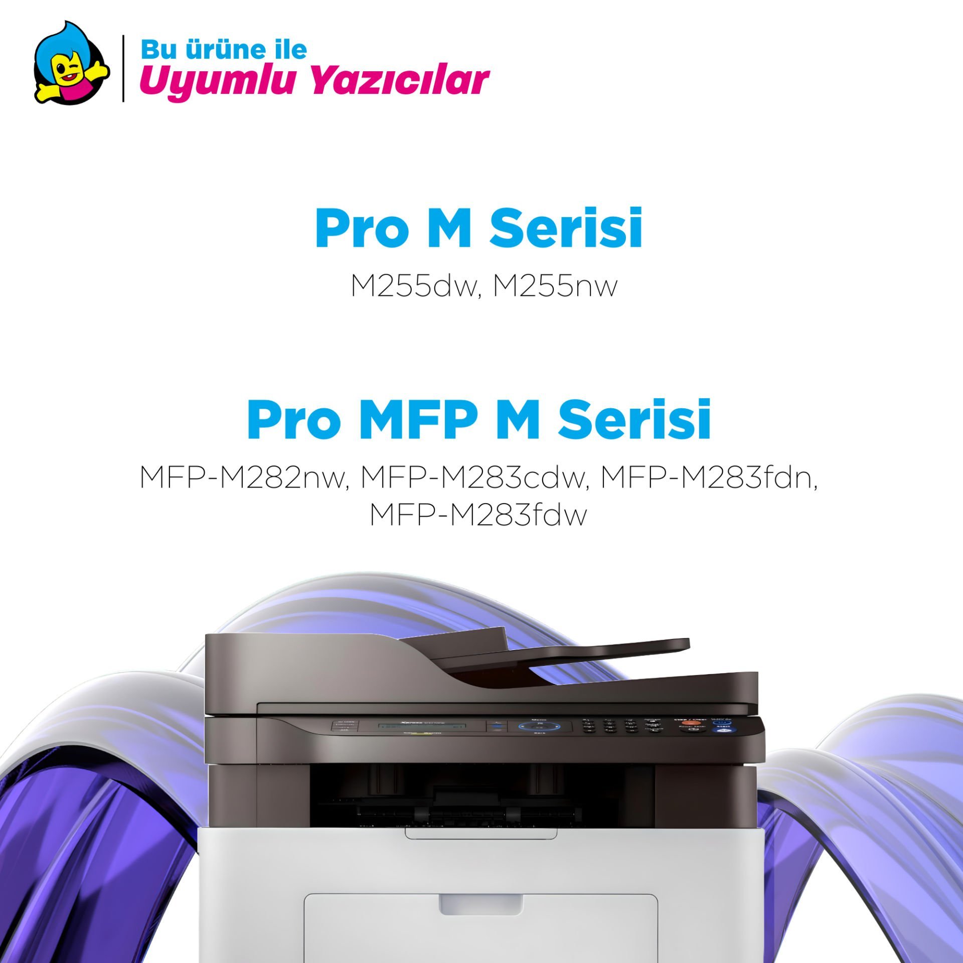 Hp 207X Muadil Toner Takım- Çipli/ Laserjet M255 / M282 / M283 / W2210X /W2211X / W2212X / W2213X