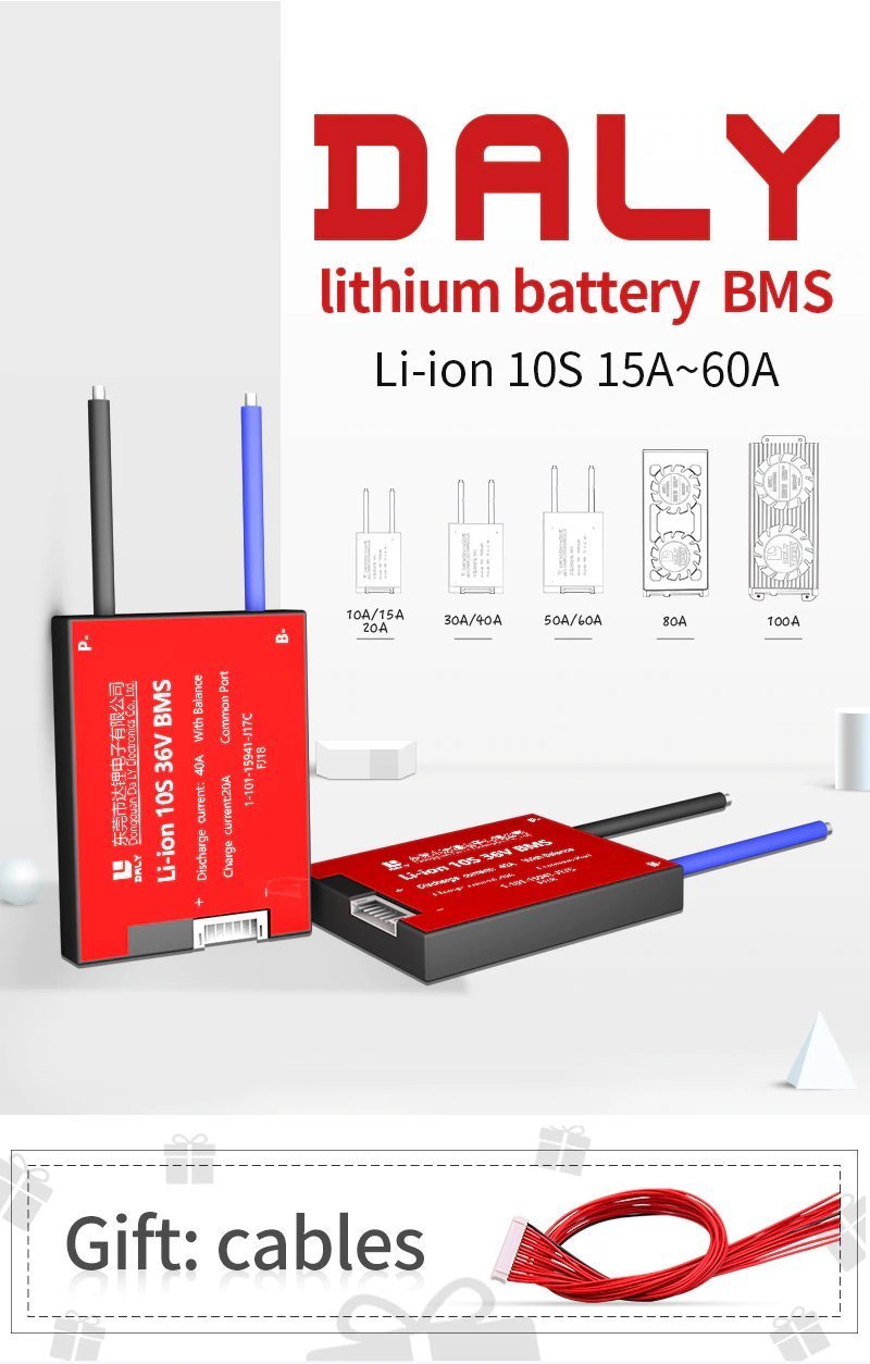 Daly Bms 13S 48V Deşarj 40A -Şarj 20A Balanslı Pil Koruma Modülü