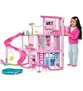 Barbie Dreamhouse 2023 oyuncak bebek evi de 3 katlı +75 mobilya ve aksesuarlar, +3...