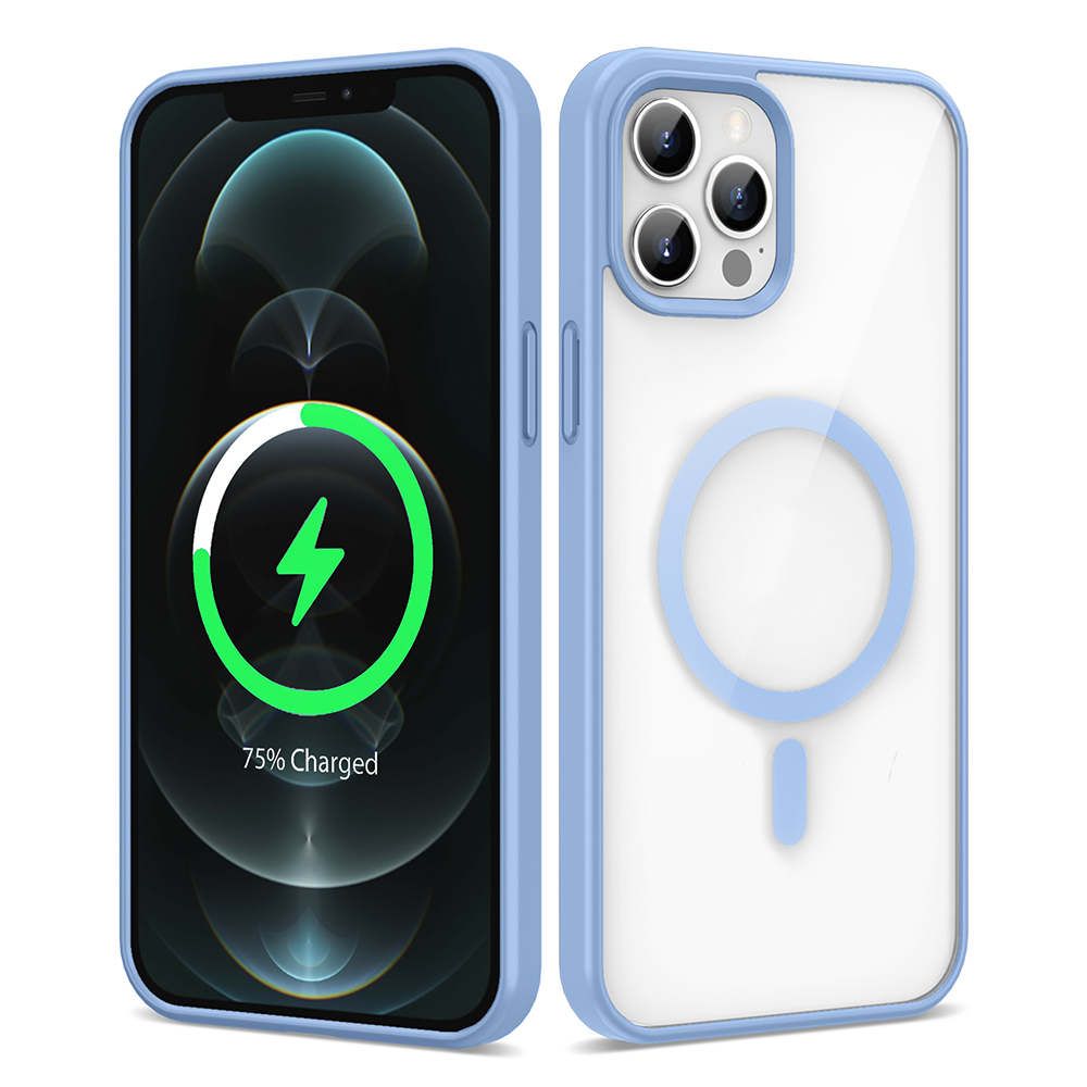 Apple iPhone 13 Pro Max Kılıf M-safe Wireless Şarj Özellikli Silikon Zore Ege Kapak - 8