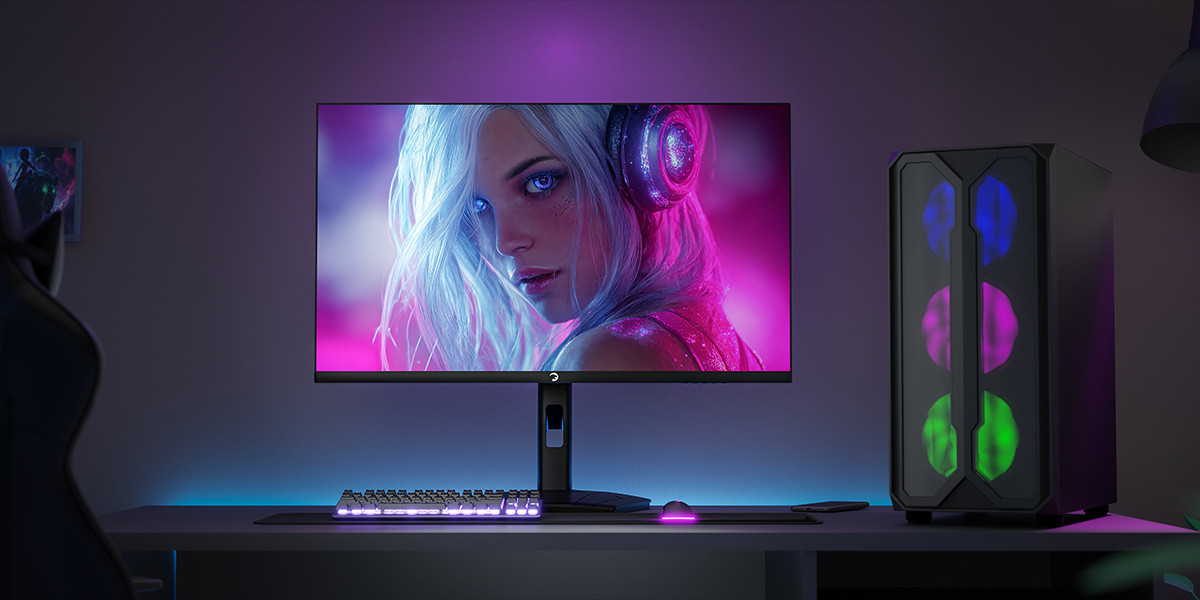 GamePower Lunis L20 24″ 240Hz 0.5Ms VA FHD RGB Pivot Gaming Monitör (Ölü Pikselde Anında Değişim)