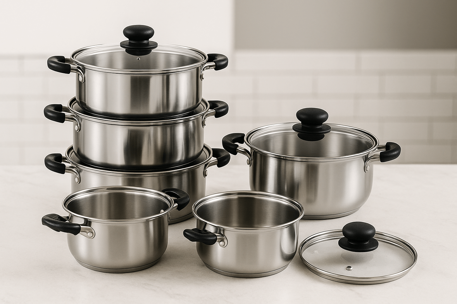 304 Çelik Tencere Seti Görseli