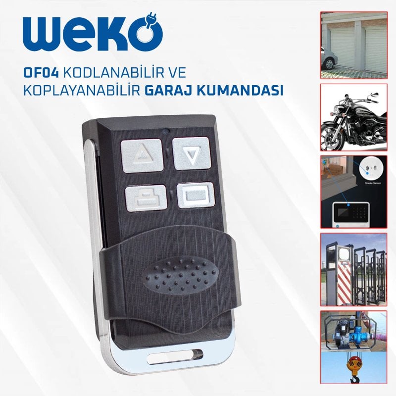 Powermaster OF04 Kodlanabilir - Kopyalanabilir Garaj Kumandası