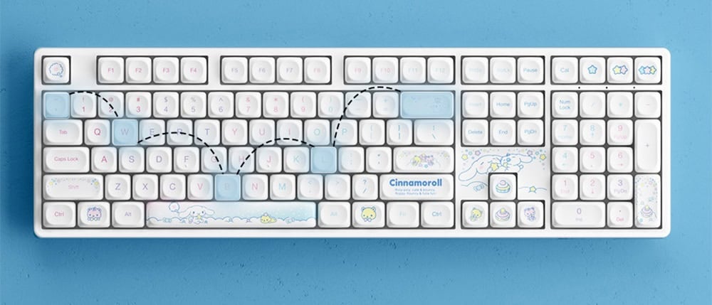 Akko Cinnamoroll Star 5108b Plus Gaming Klavye H7