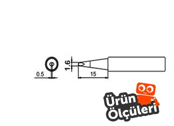 Bakon 600-1.6D Havya Ucu Ölçüleri