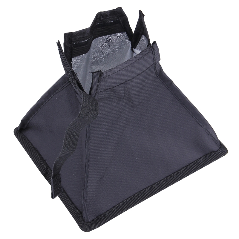 Taşınabilir Flaş Katlama Yumuşak Kutu, Flaş Işık Tutucu Olmadan, Boyut: 15 x 17 cm (Siyah + Beyaz)