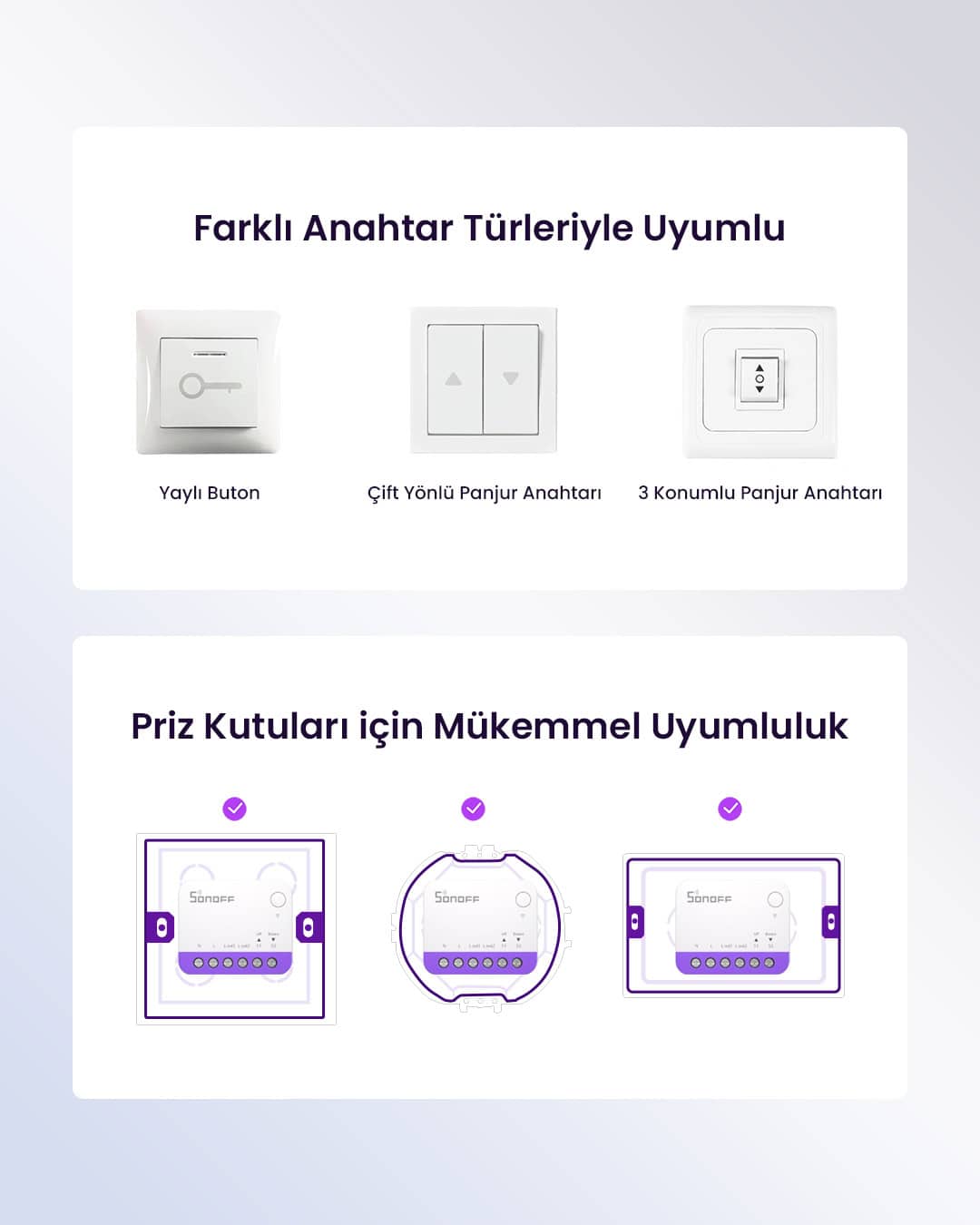 SONOFF Mini-RBS Matter Akıllı Panjur Kontrol Rölesi