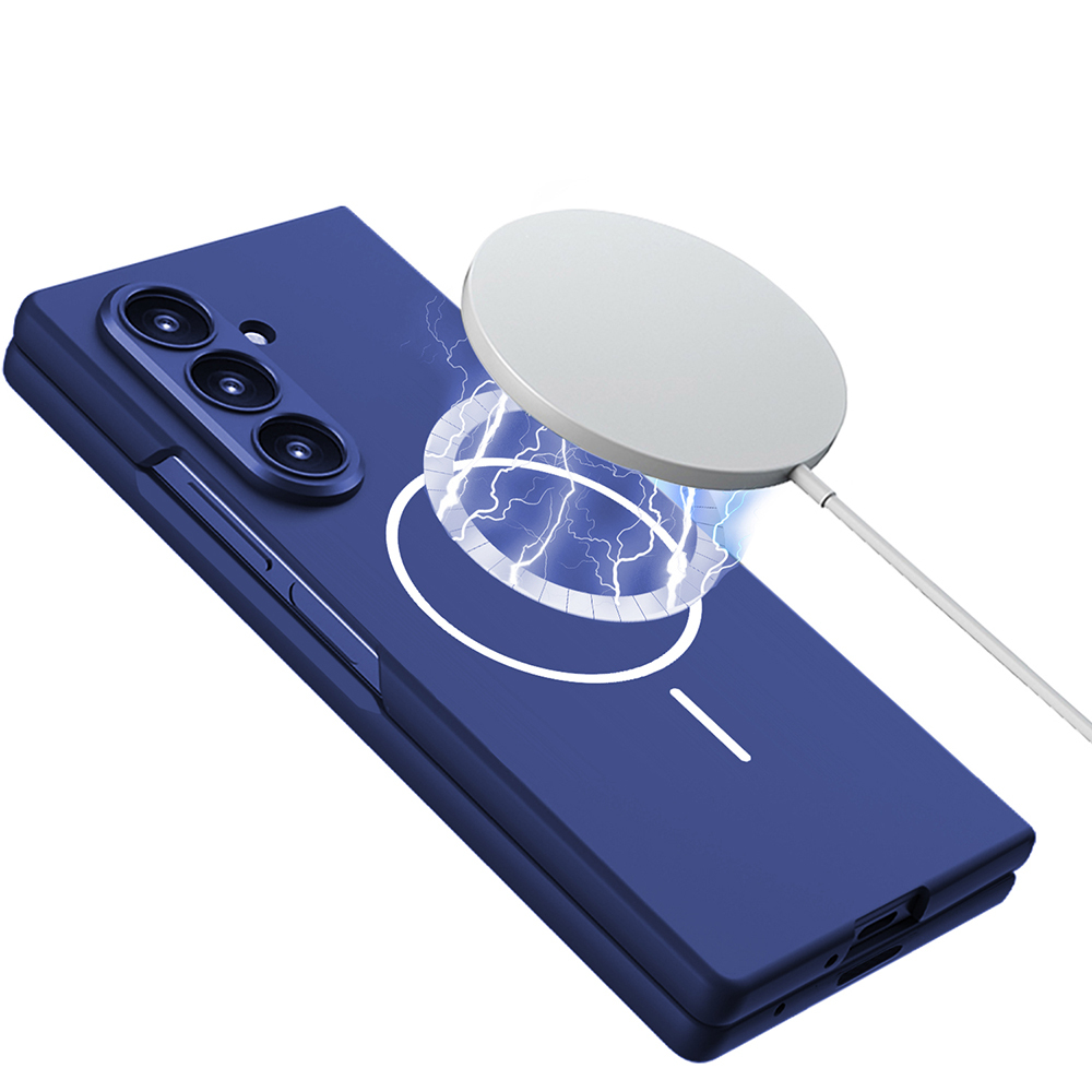 Galaxy Z Fold 7 Kılıf Wireless Şarj Özellikli Zore Kıpta M-safe Kapak - 14