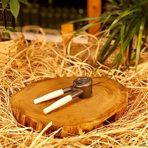 METAL FINDIK KIRACAK BEYAZ SAPLI (5286)