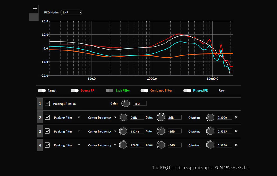 Topping D900 equalizer