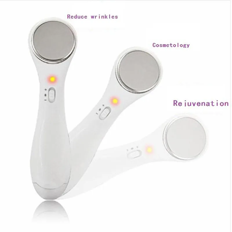 mini elektronik ultrasonik iyontoforez aparatı yüz titreşim masajı cilt bakımı ıyon yüz temizleyici ev kullanımı için