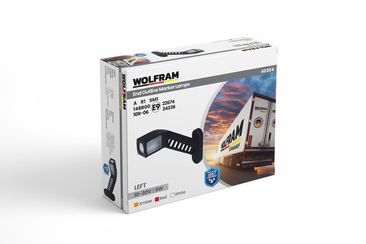 Dorse Boynuz Lamba Uzun Desenli Sol E Belgeli Led Dorse İz Lambası