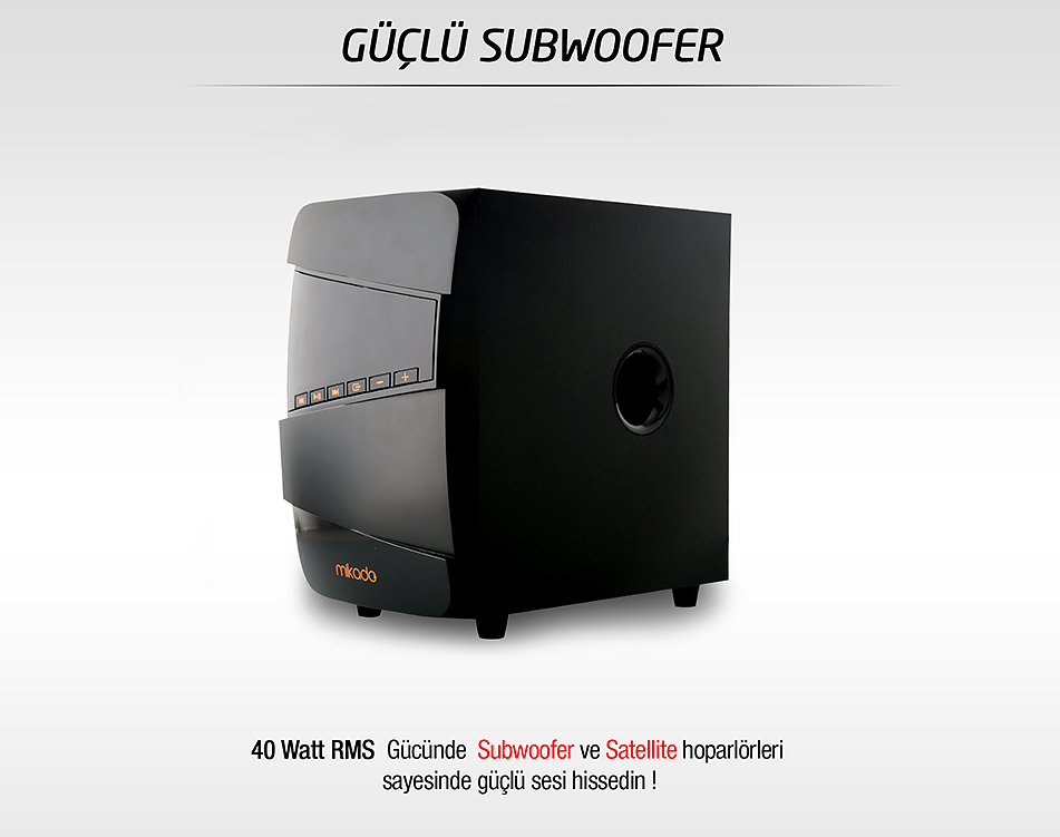 Mikado MD-671BT Subwoofer Tuşları