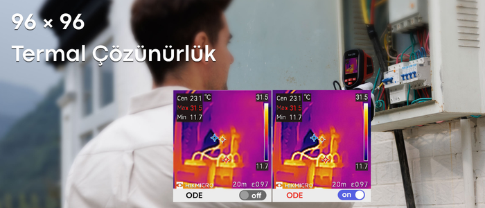 HIKMICRO Eco Lite 96x96 termal çözünürlük