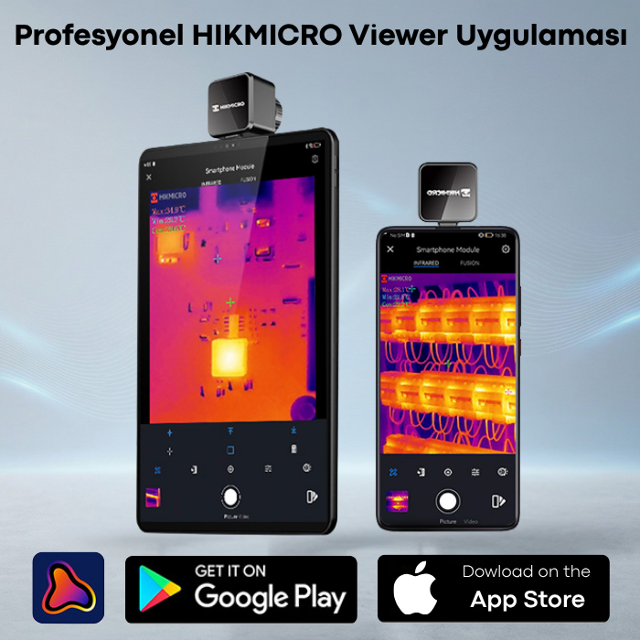  HIKMICRO Mini2Plus V2 iOS ve Android Uyumlu Mobil Termal Kamera Uygulaması