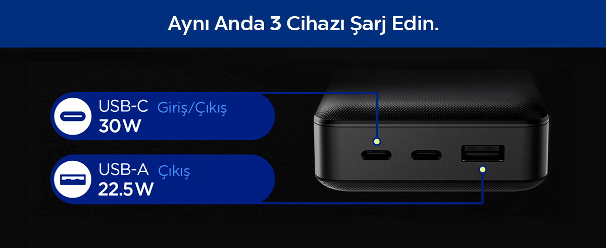 Üç Cihazı Aynı Anda Şarj Et