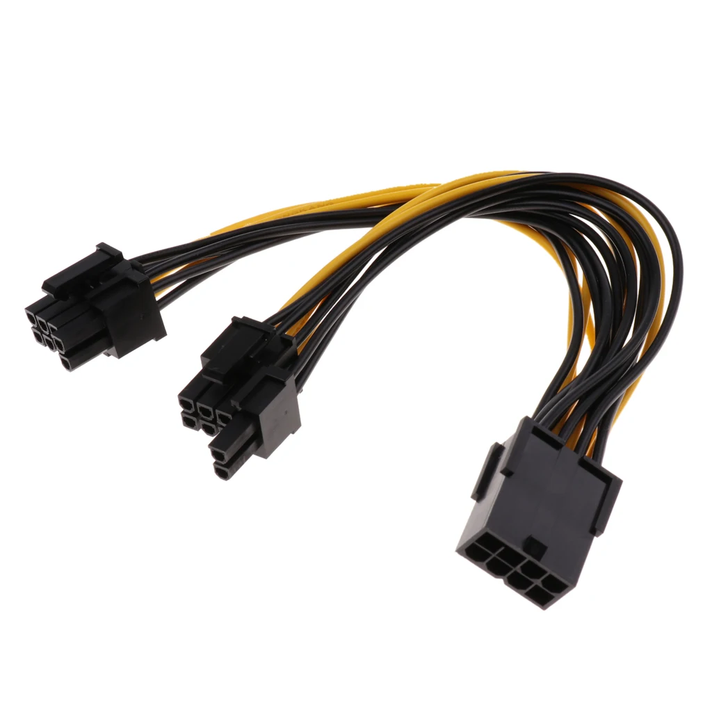 PCI-e 8 pin Female to 2x 8 Pin/ PCIe 8 pin-2x(6+2pin) Male Graphic Video Card Power Cable