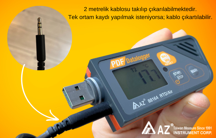 hassas kablolu datalogger