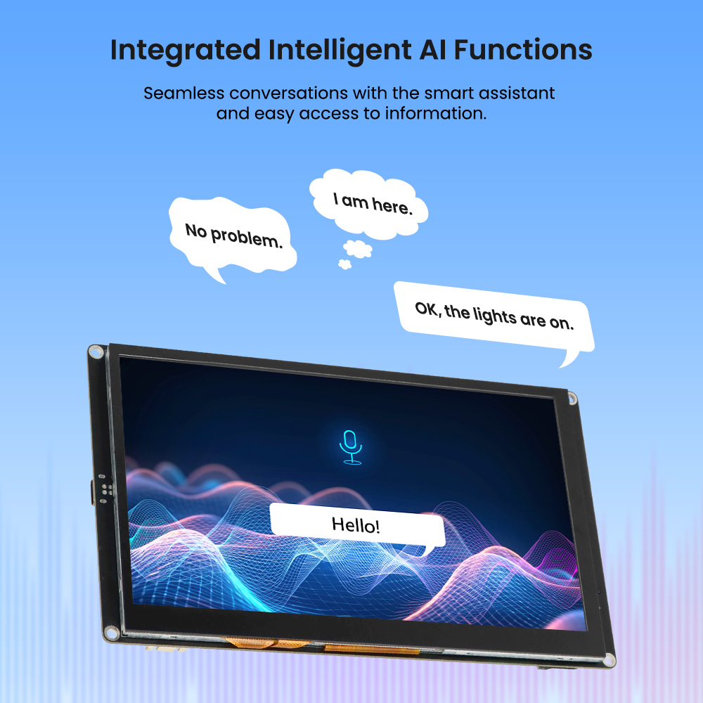 Crowpanel Advance 7inch HMI display support AI function