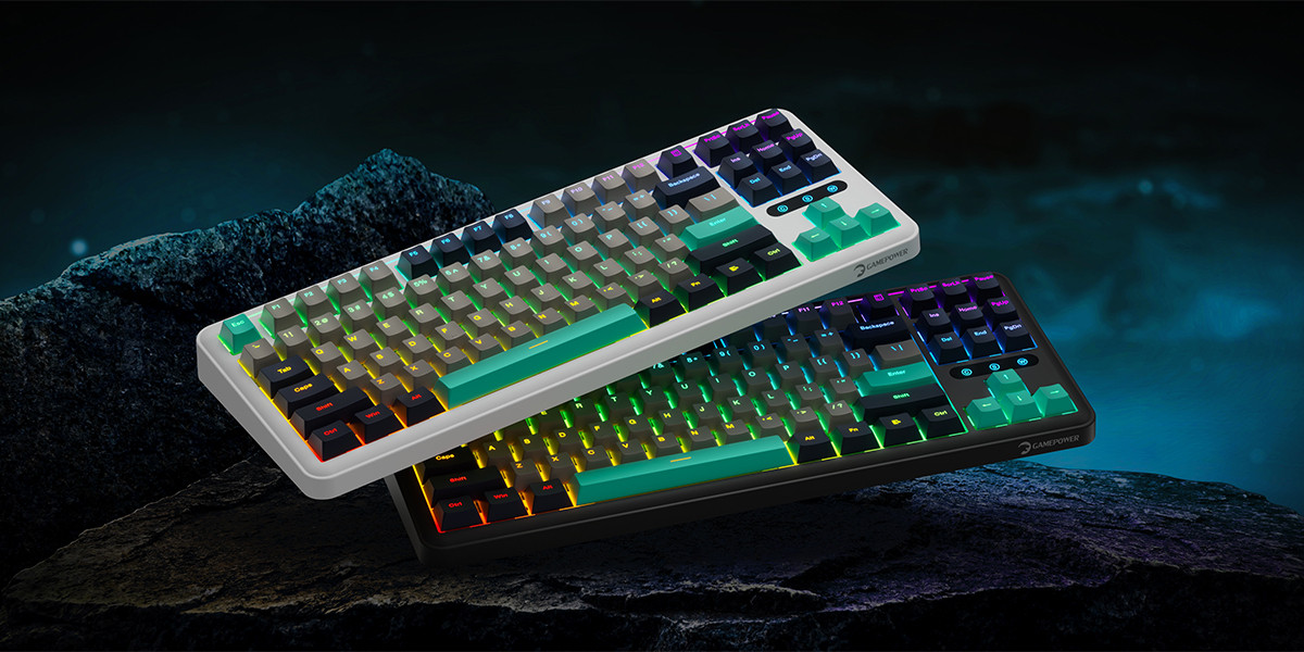 GamePower Zoom RGB Kablolu Mekanik Beyaz Gaming Klavye