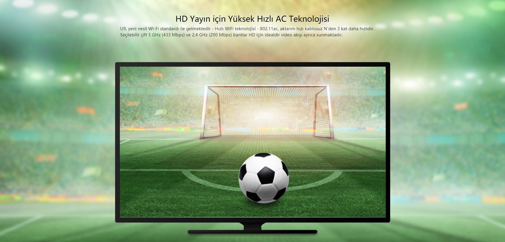 Tenda U9 AC650 Dual Band USB Adaptör
