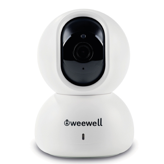 weewell WMV865 dijital bebek kamerası beşik üzerinde montaj alanı, bebek huzurla uyuyor