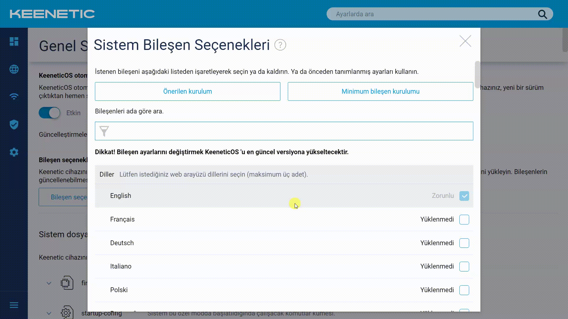 Keenetic Peak DSL VPN Türleri