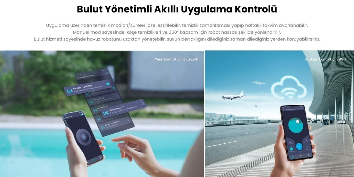 Poolmate DTC Pro uzaktan kontrol ve mobil uygulama desteği