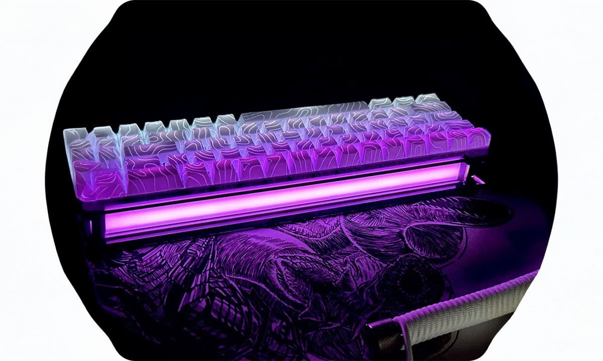 MelGeek MADE68 PRO+ Pink Light Gaming Klavye H23