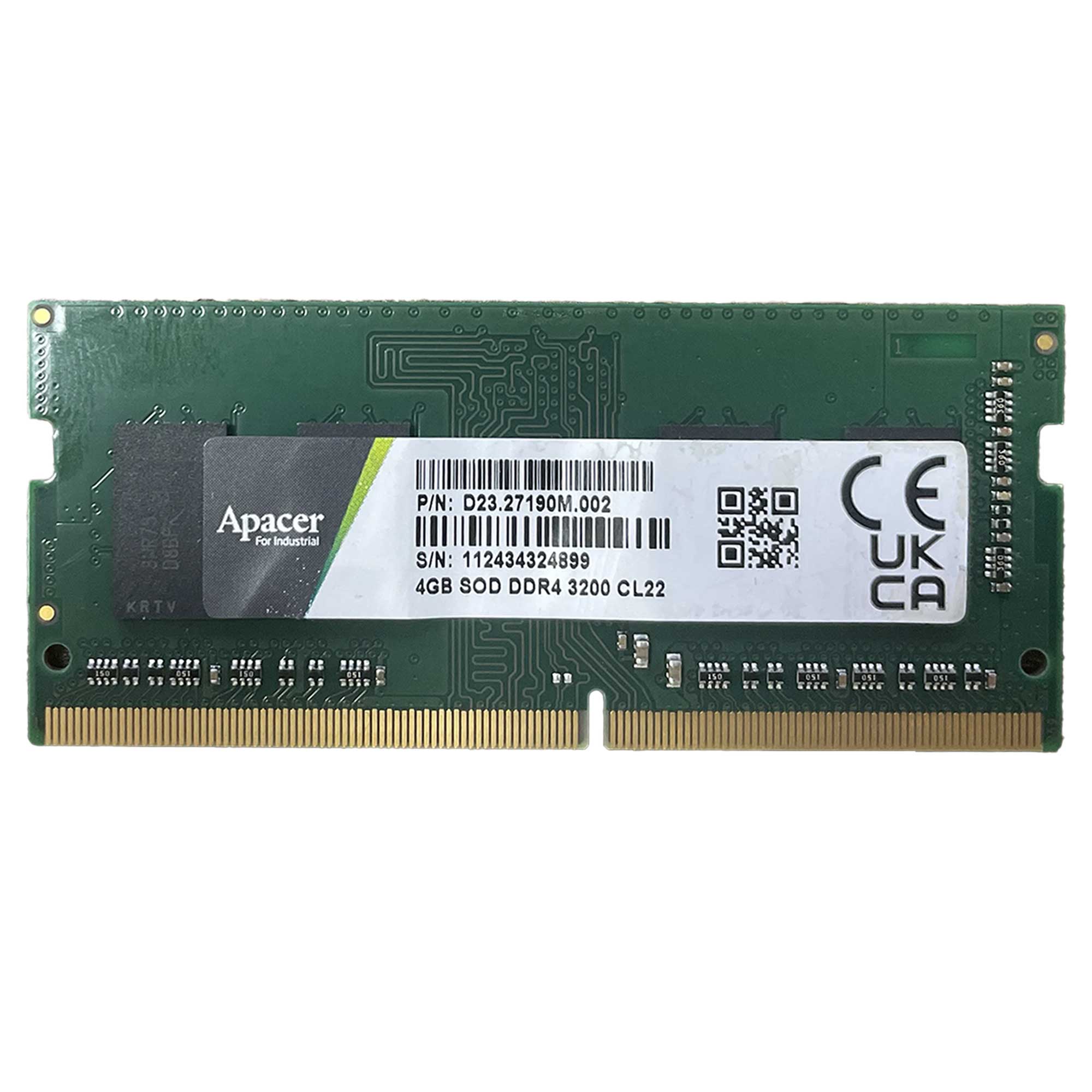 Apacer D23.2719M.002 4GB DDR4 3200MHz Notebook Bellek