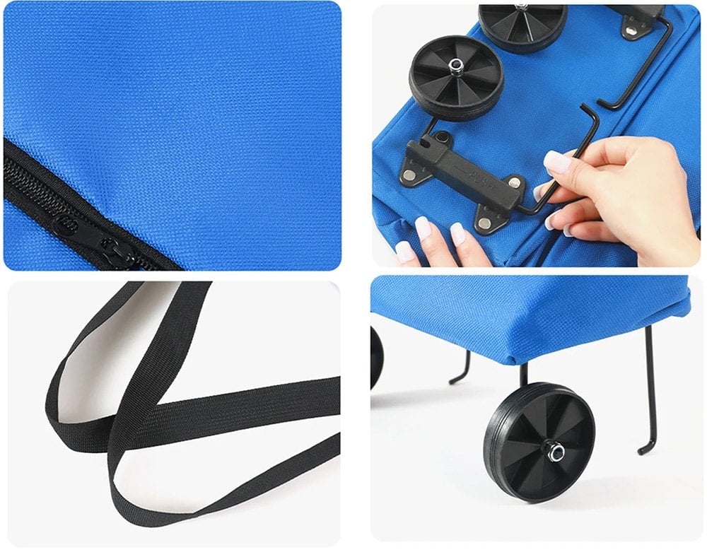 Sunup Tekerlekli Katlanabilir Pratik Pazar Çantası