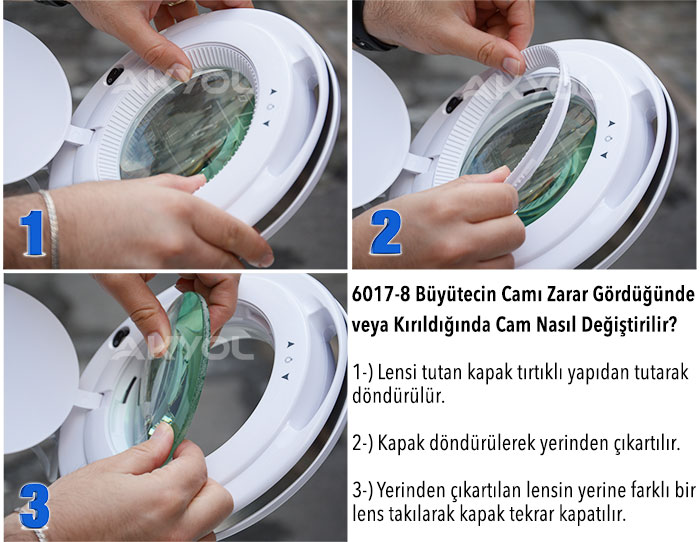 akrobat 8x büyüteç