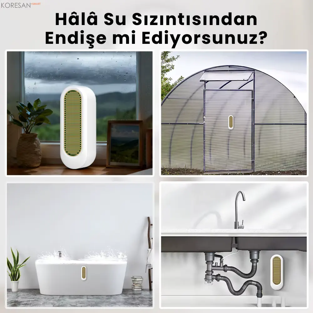 ZR-100 Tuya Zigbee 3.0 Akıllı Yağmur ve Su Kaçağı Sensörü