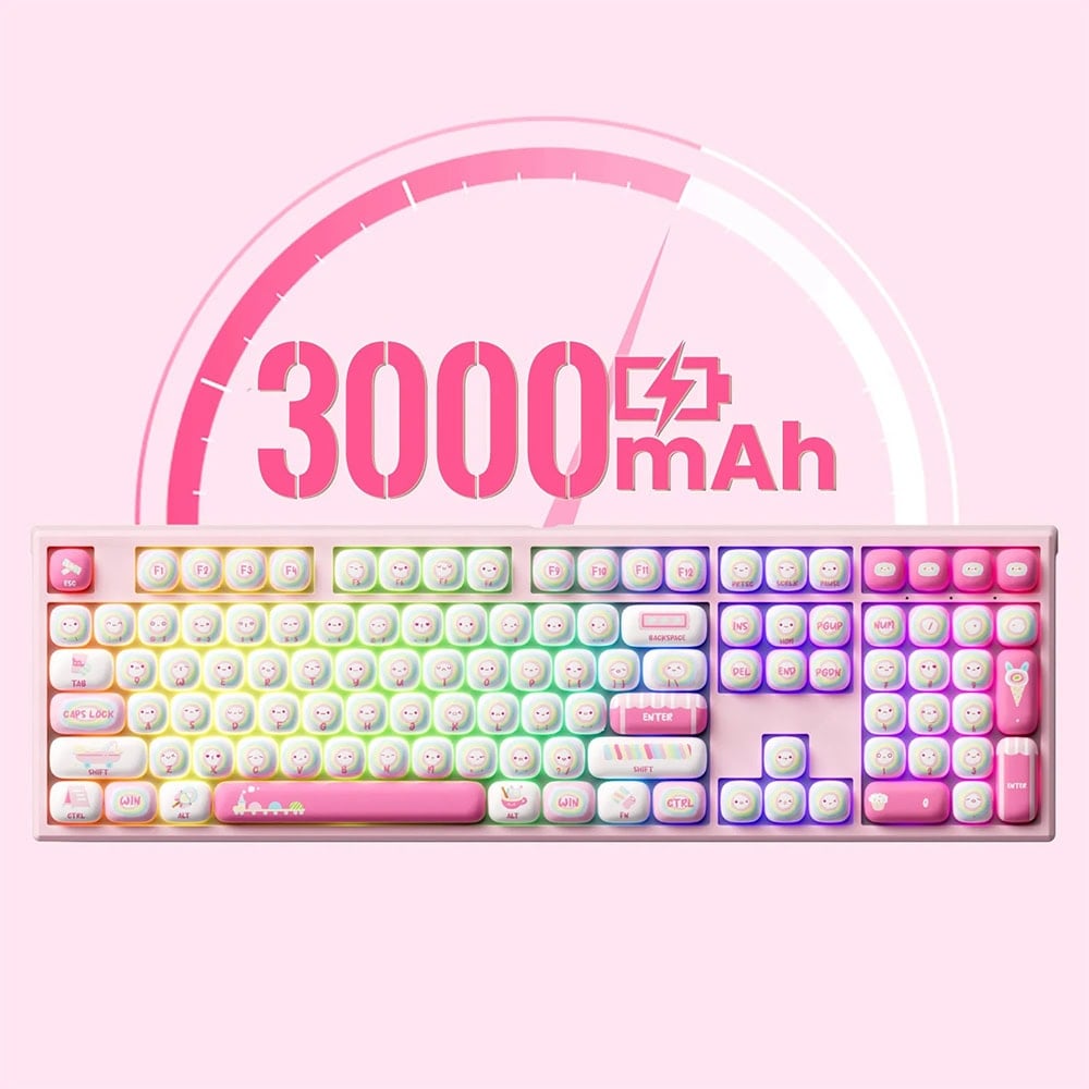 Akko Monsgeek Mg108b Rainbow Marshmallows Gaming Klavye H5
