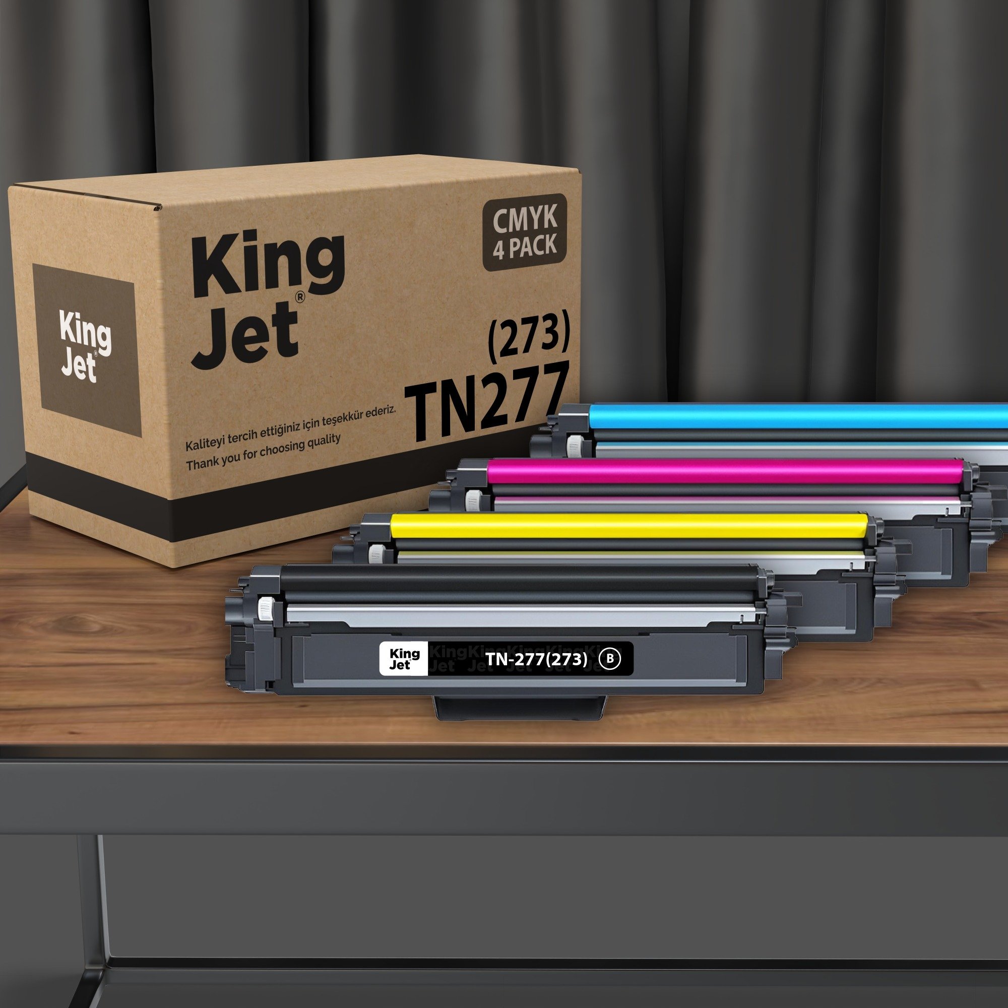 KingJET TN-277 uyumlu muadil toner seti 4'lü paket