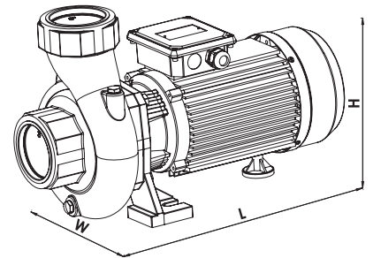SMT400/3 santrifüj pompa boyut