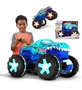 Hot Wheels Monster Trucks uzaktan kumandalı araba, oyuncak kamyon, büyük Mega-Wrex Alive ölçülerinde...