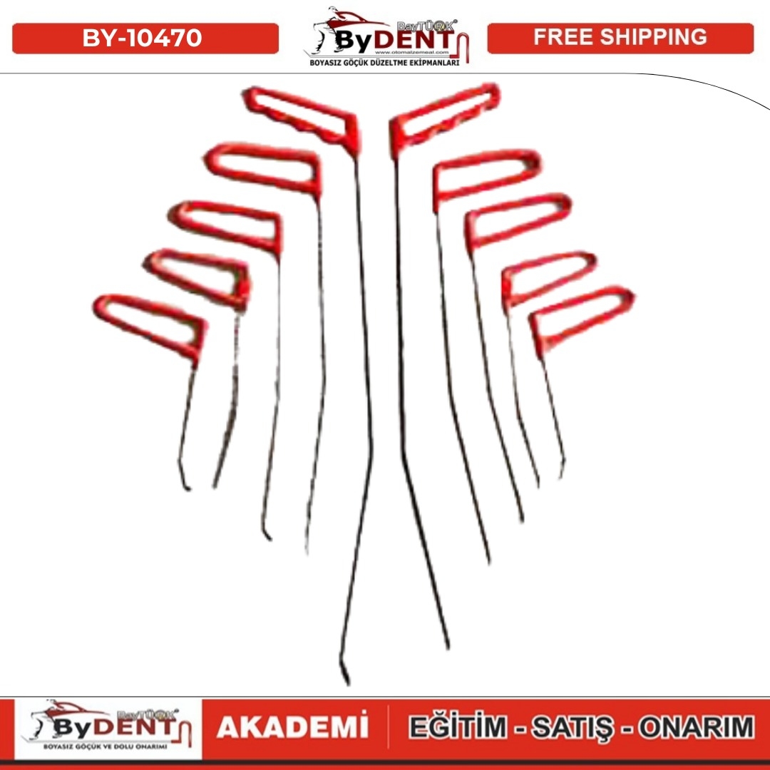 pdr, tools, göçük, düzeltme, kuşak arası, boyasız göçük, boyasız göçük düzeltme, pdr tools, otomalzemeal, bydent, göçük düzeltme ekipmanı,