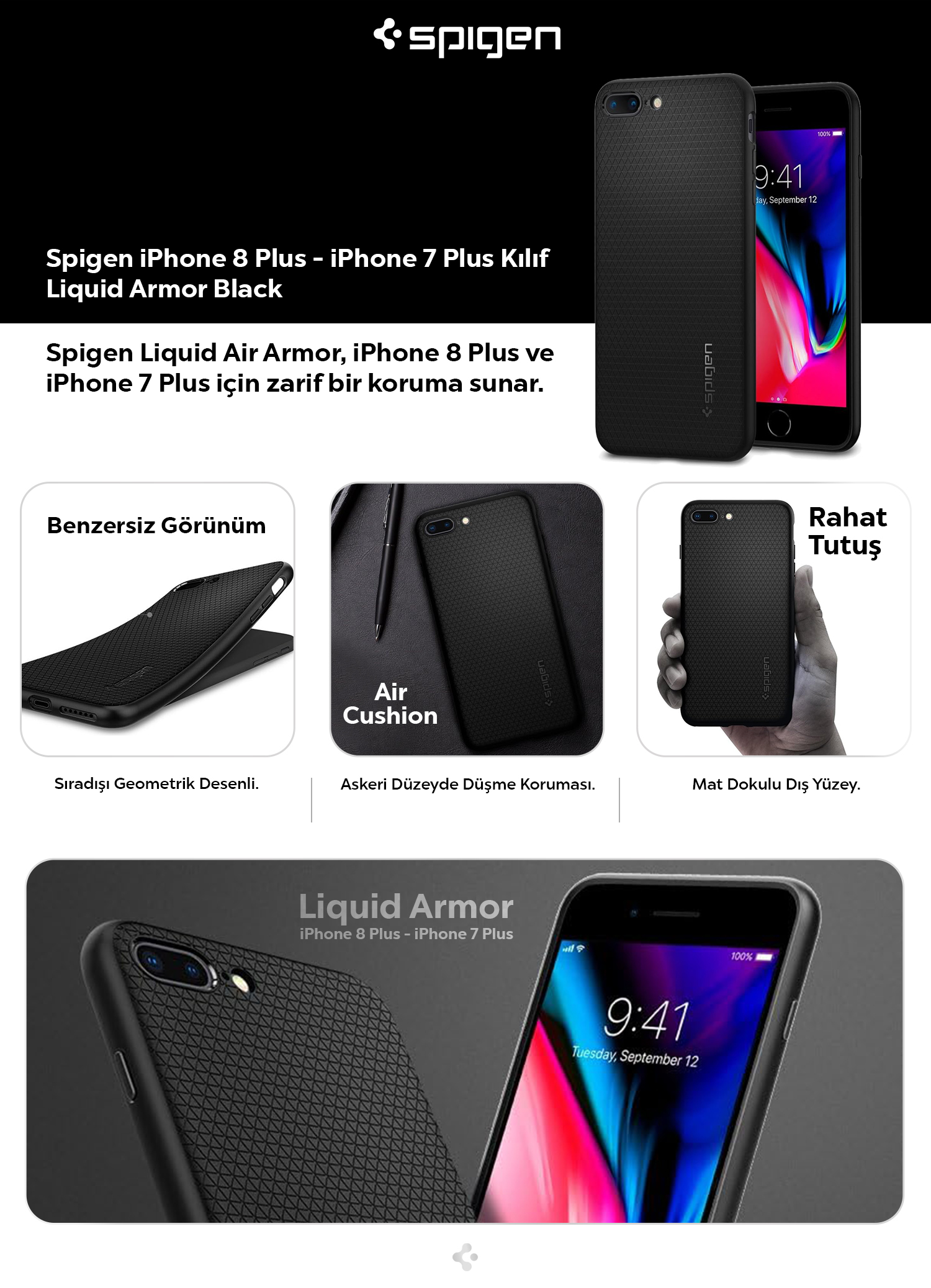 Spigen Apple iPhone 8 Plus - Apple iPhone 7 Plus ile Uyumlu Fiyatı