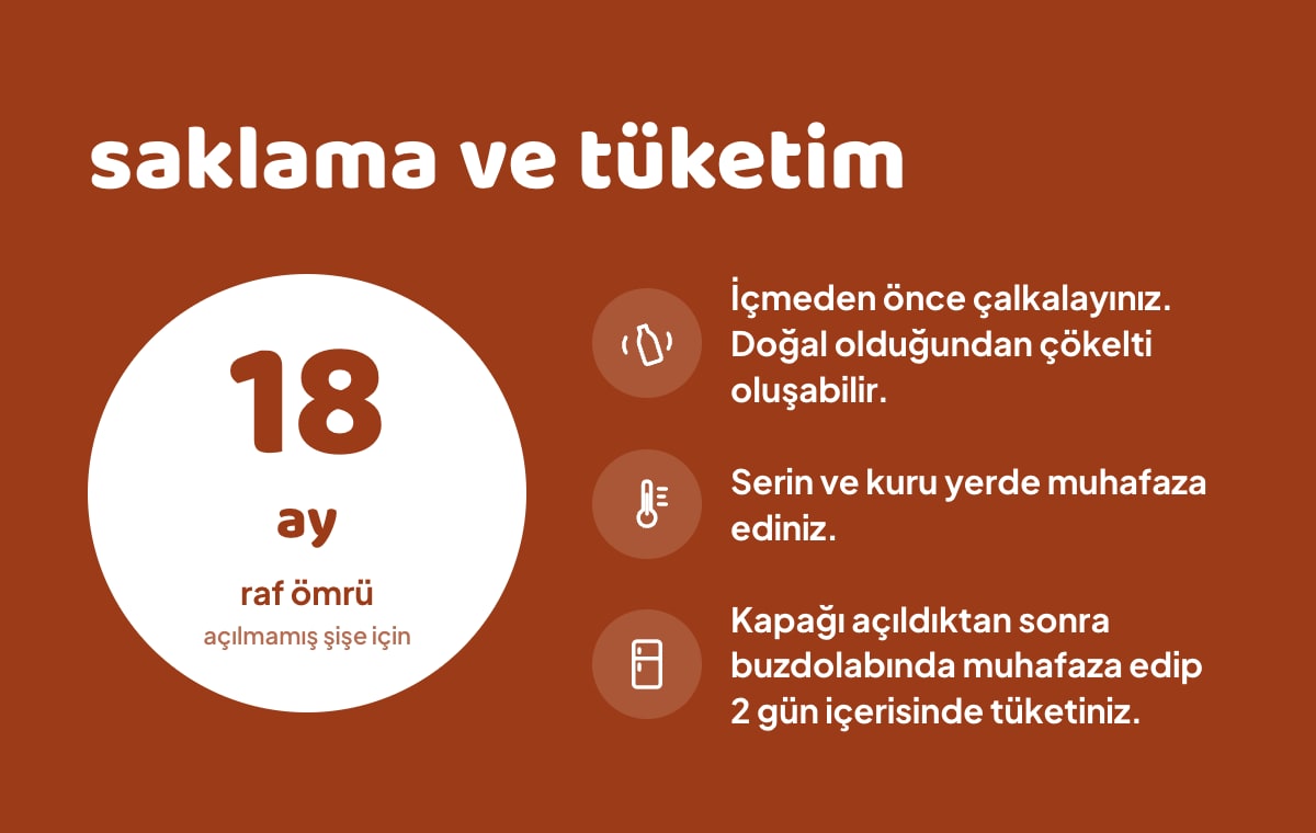 FLAVZ %100 Elma & Şeftali Suyu 640 ml bilgi görseli 4