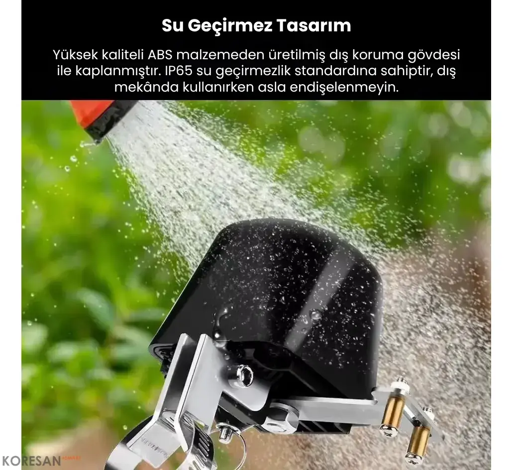 IP65 su geçirmez tasarım - Tuya Akıllı Su Gaz Vanası