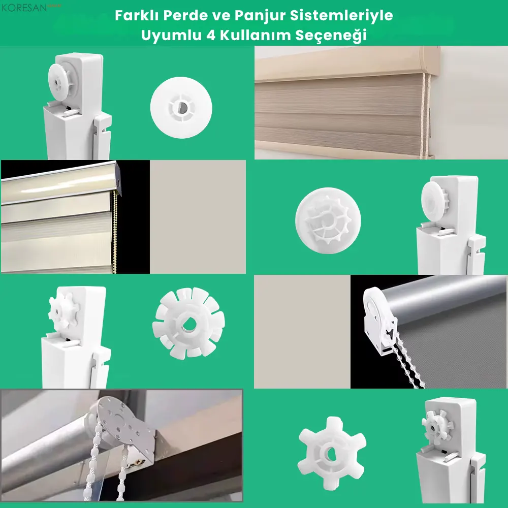 KZP10 Tuya Zigbee Akıllı Store Perde Motoru uyumlu perde sistemleri