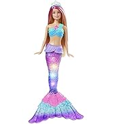 Barbie Dreamtopia Sihirli Işık Deniz Kızı Bebek, Sarı Saçlı, Deniz Kızlı Barbie Bebek...