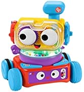 Fisher Price 4'ü 1 Arada Eğlenceli Robot, Türkçe ve İngilizce Dil seçenekleri İle Işıklar, Müzik ...