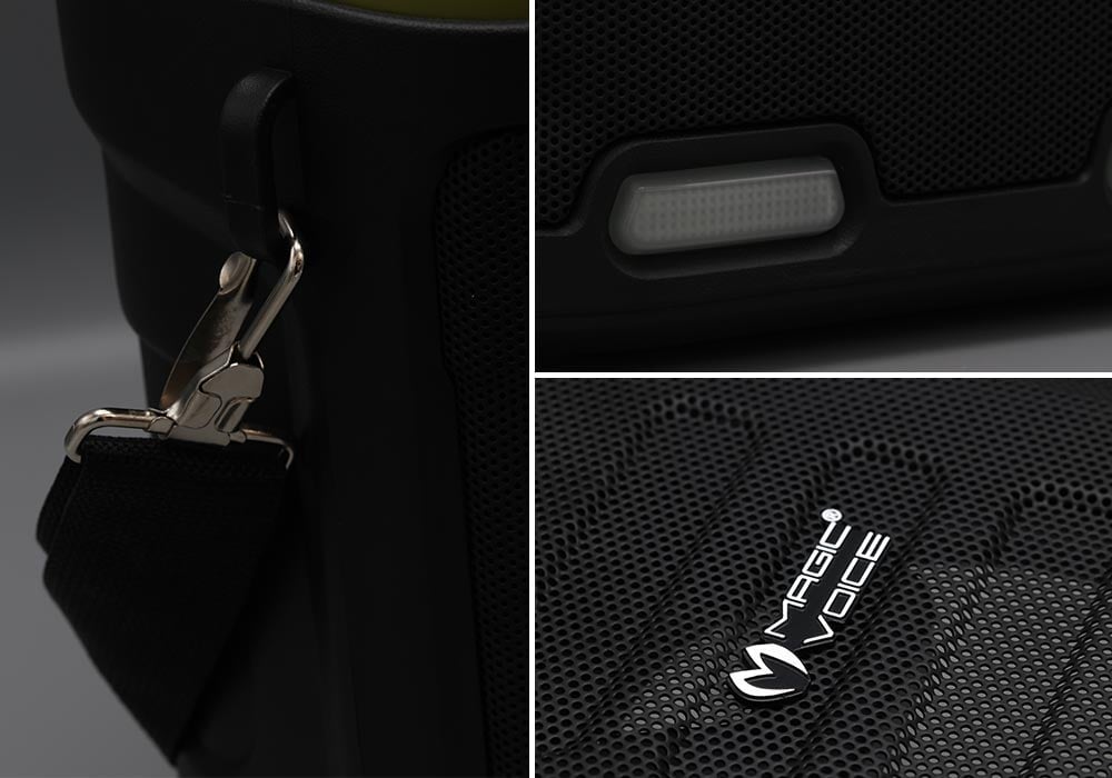 Magicvoice MV-6005 VHF El Mikrofonlu USB-SD-BT Işıklı 30 W Taşınabilir Anfi