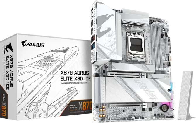 GIGABYTE X870 A ELITE X ICE AMD ANAKART